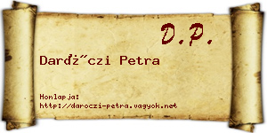 Daróczi Petra névjegykártya